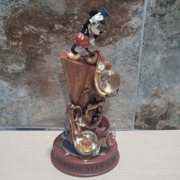 Walt Disney Mickey Mouse 100th Year Celebrating A Legacy Water Globe Statue - Picture 5 of 16